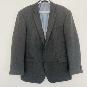 GUC 44R-Jean-Paul‎ Germain Wool Blazer Jacket Brown Olive Tweed Double Vent